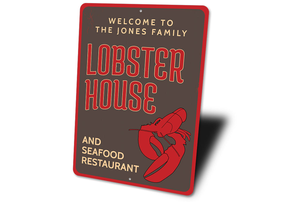 Welcome Lobster House Sign Aluminum Sign