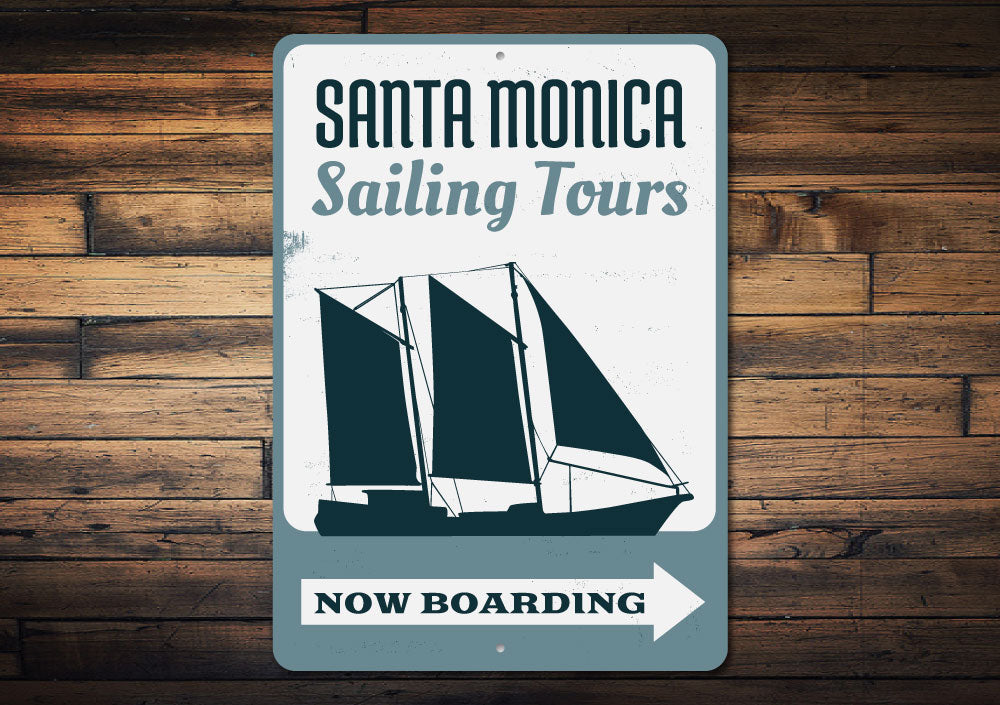 Sailing Tours Sign Aluminum Sign