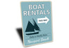 Boat Rentals This Way Sign