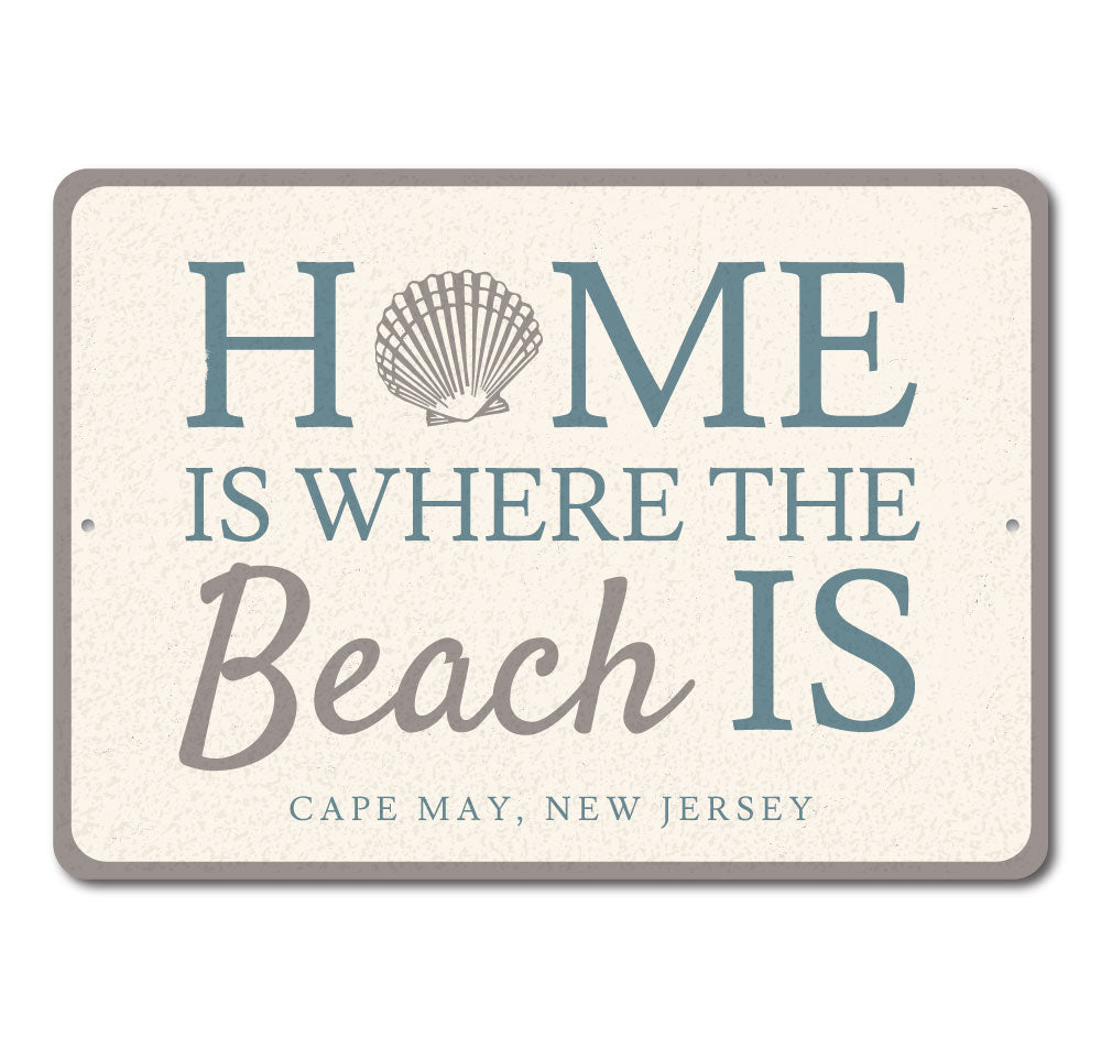 Home Is Where The Beach Is Sign