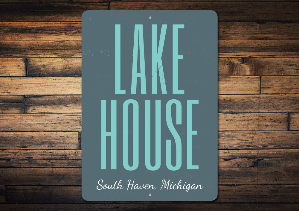 Lake House Location Sign