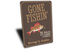 Gone Fishin Sign