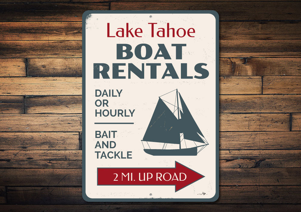 Boat Rentals Sailboat Sign