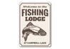 Fishing Lodge Welcome Sign