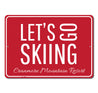 Ski Resort Lets Go Skiing Sign