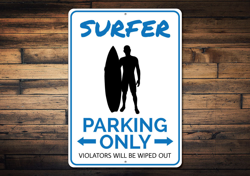 Surfer Parking Sign