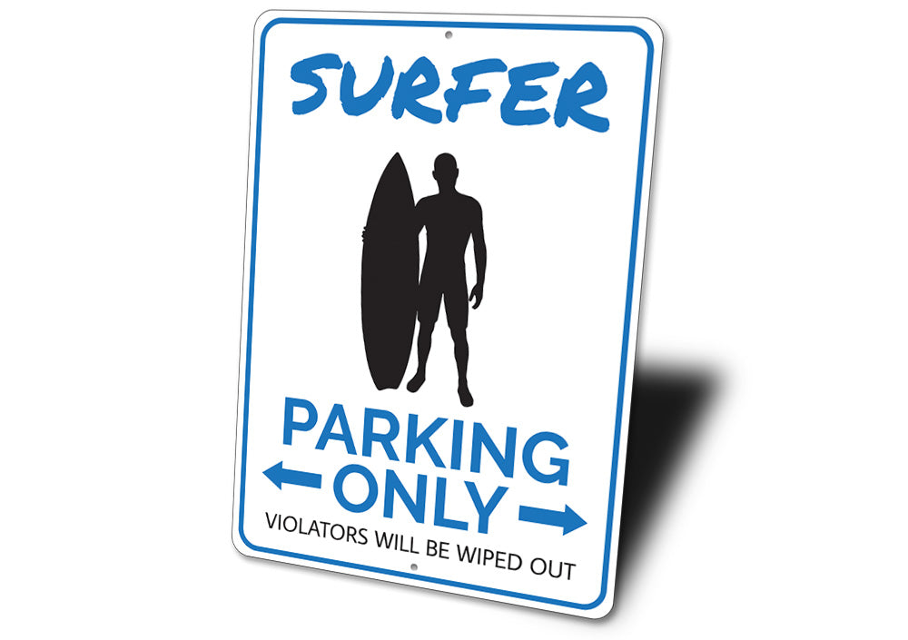 Surfer Parking Sign