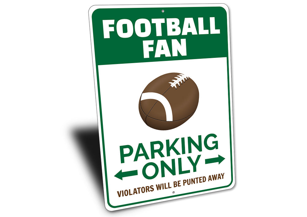 Football Fan Parking Sign