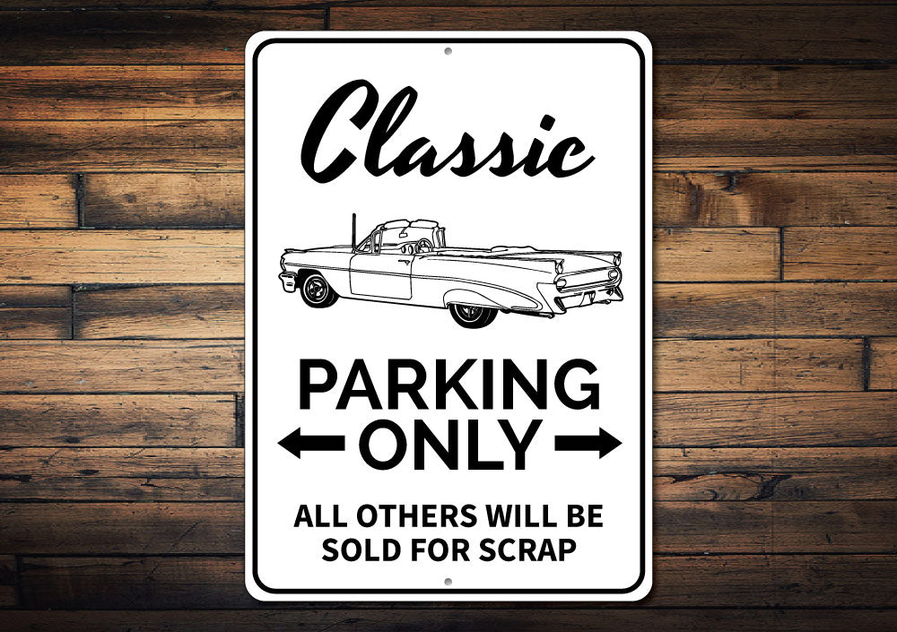 Classic Car Parking Sign