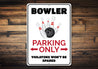 Bowler Parking Sign Aluminum Sign
