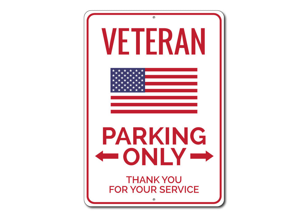 Veteran Parking Sign Aluminum Sign
