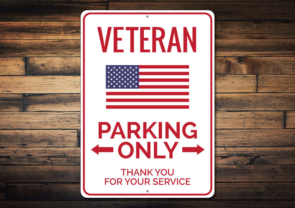 Veteran Parking Sign Aluminum Sign