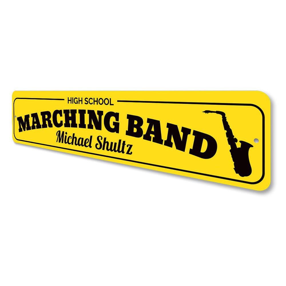 Band Class Sign Aluminum Music Signs High School Marching Band Sign Novelty Metal ...