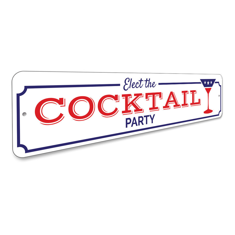 Cocktail Party Sign Aluminum Sign