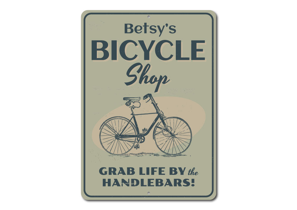Bicycle Shop Name Sign