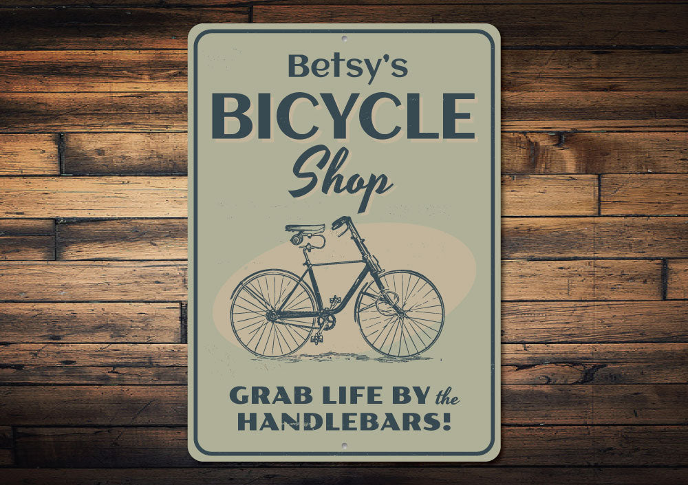 Bicycle Shop Name Sign