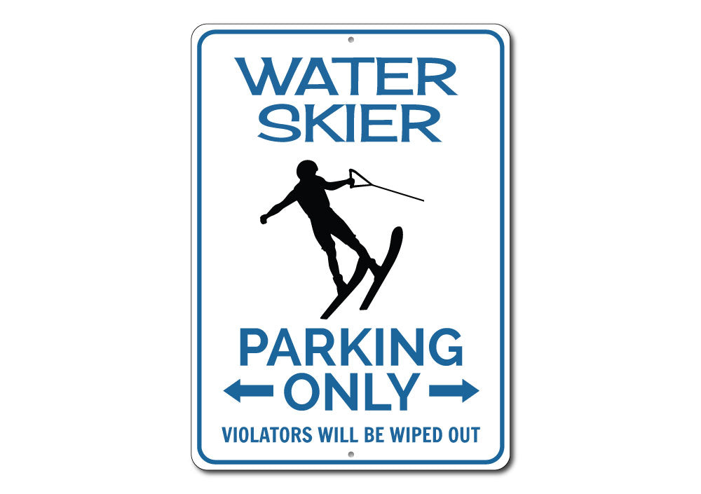 Water Skier Parking Sign