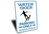 Water Skier Parking Sign
