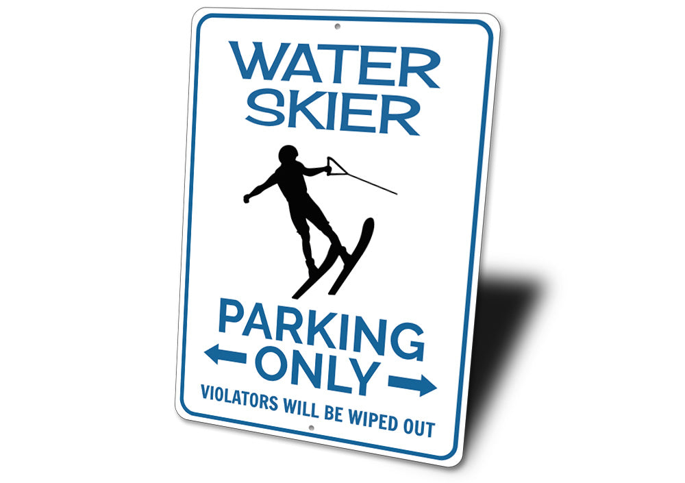 Water Skier Parking Sign