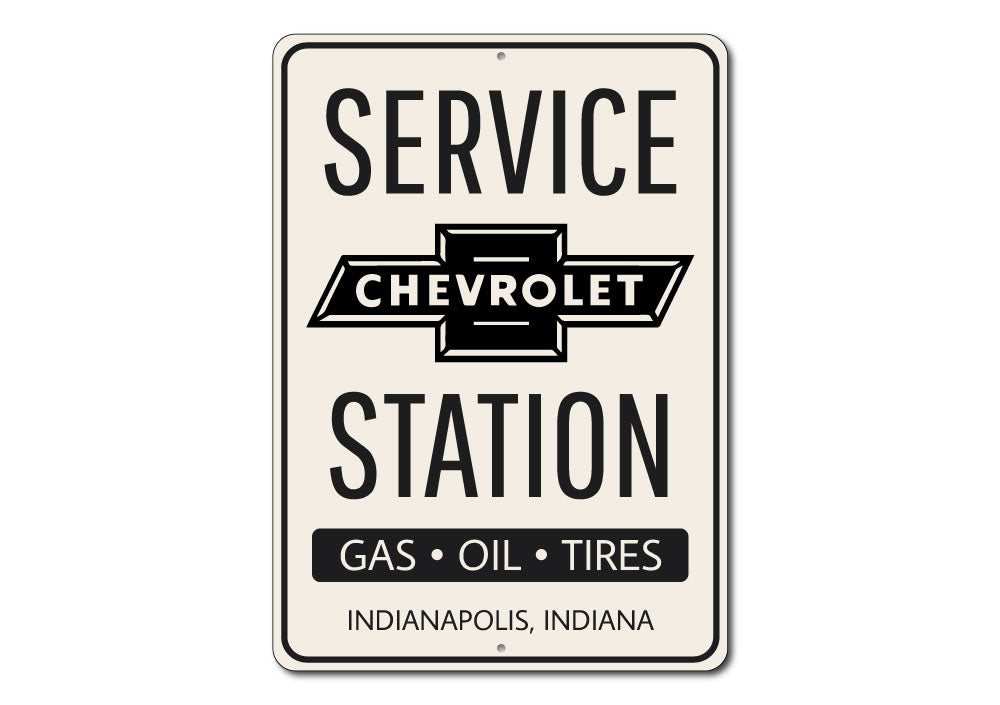 Chevy Service Station Sign