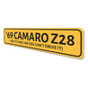 Camaro Year Sign Aluminum Sign