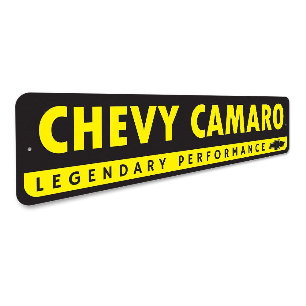Chevy Logo Camaro Sign Aluminum Sign