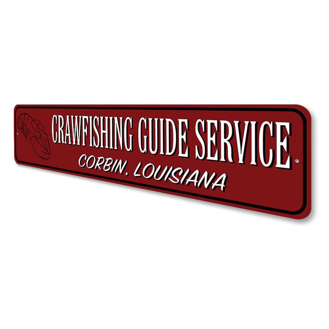 Crawfishing Guide Service Sign