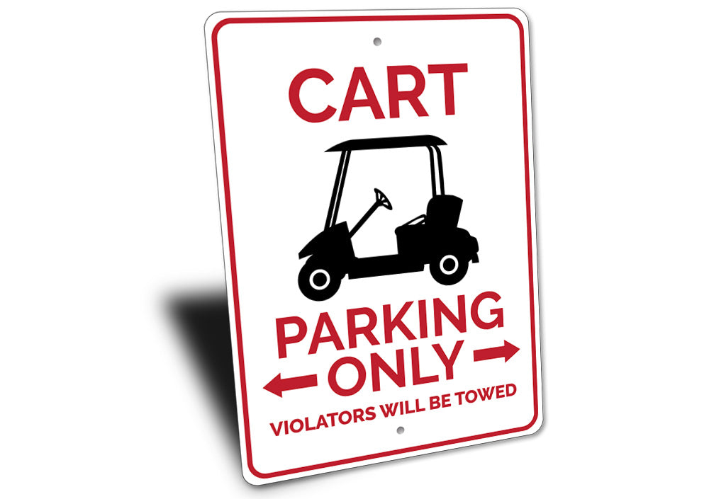 Cart Parking Sign