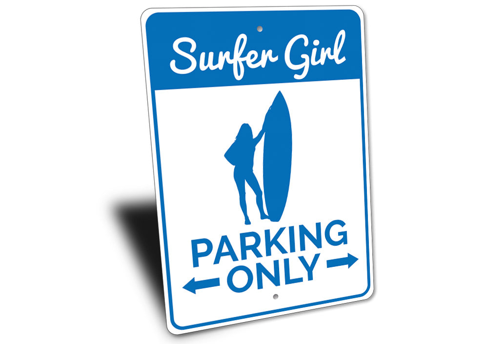 Surfer Girl Parking Sign
