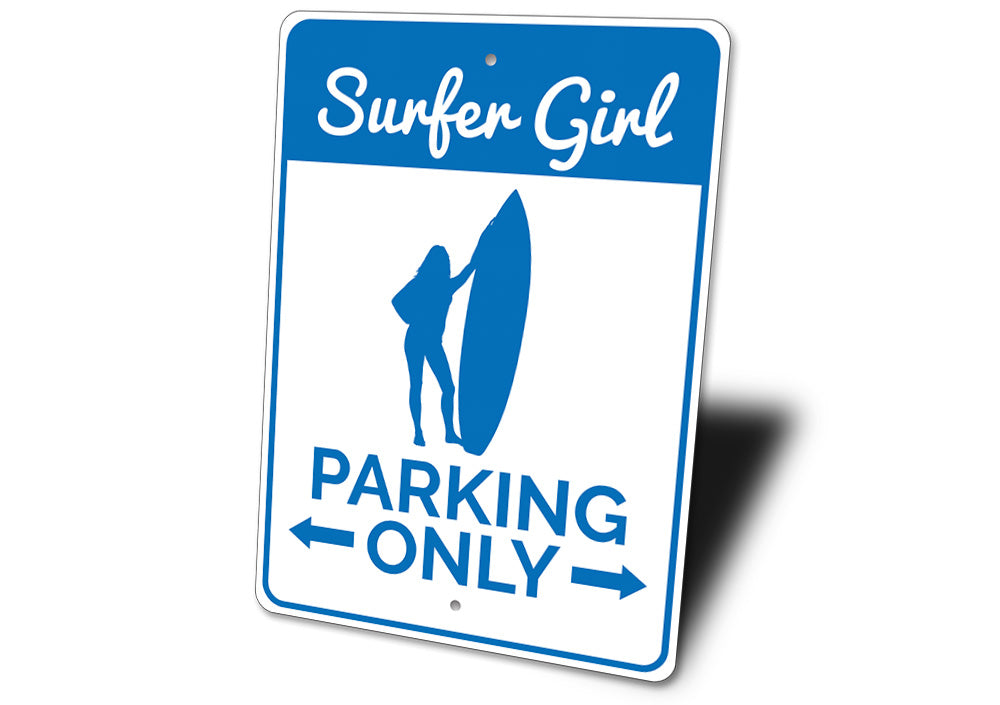 Surfer Girl Parking Sign