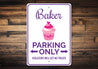 Baker Parking Sign Aluminum Sign
