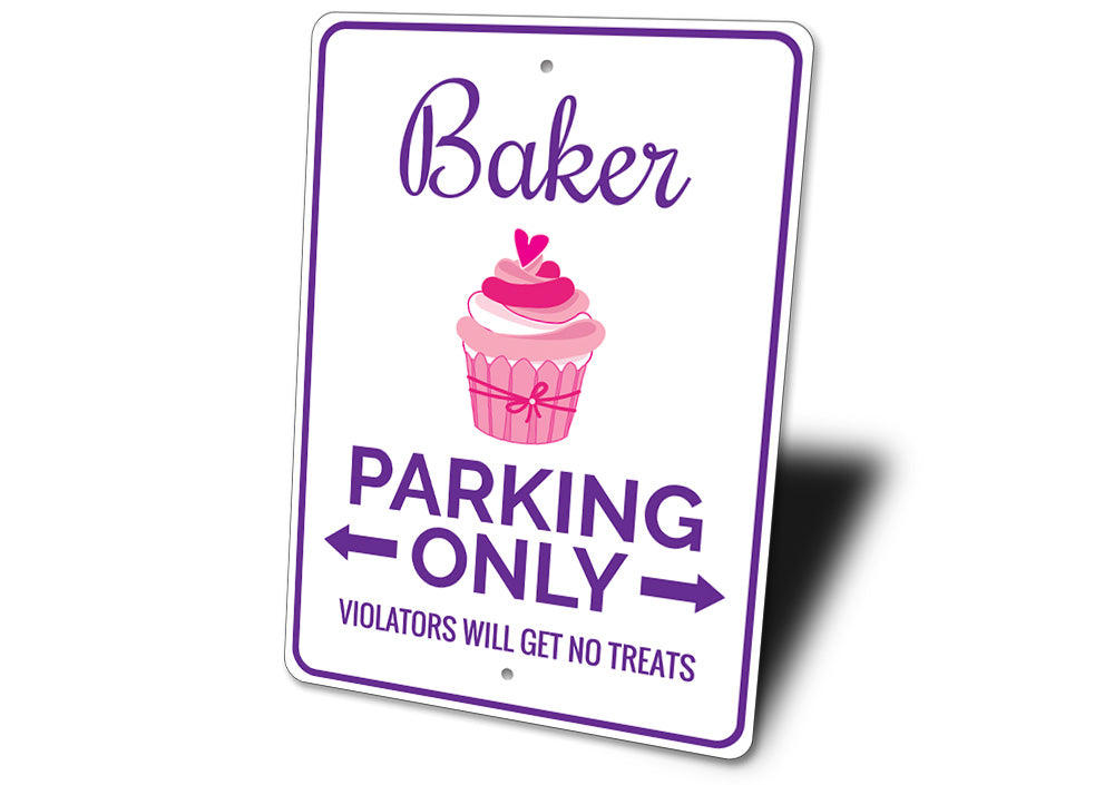 Baker Parking Sign Aluminum Sign