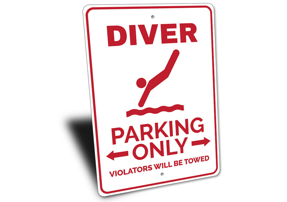 Diver Parking Sign