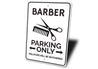 Barber Parking Sign