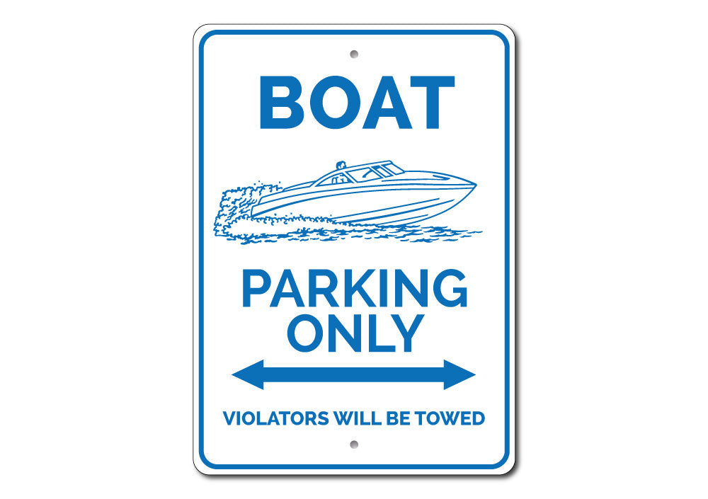 Boat Parking Sign