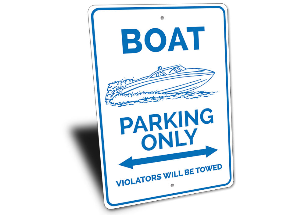 Boat Parking Sign