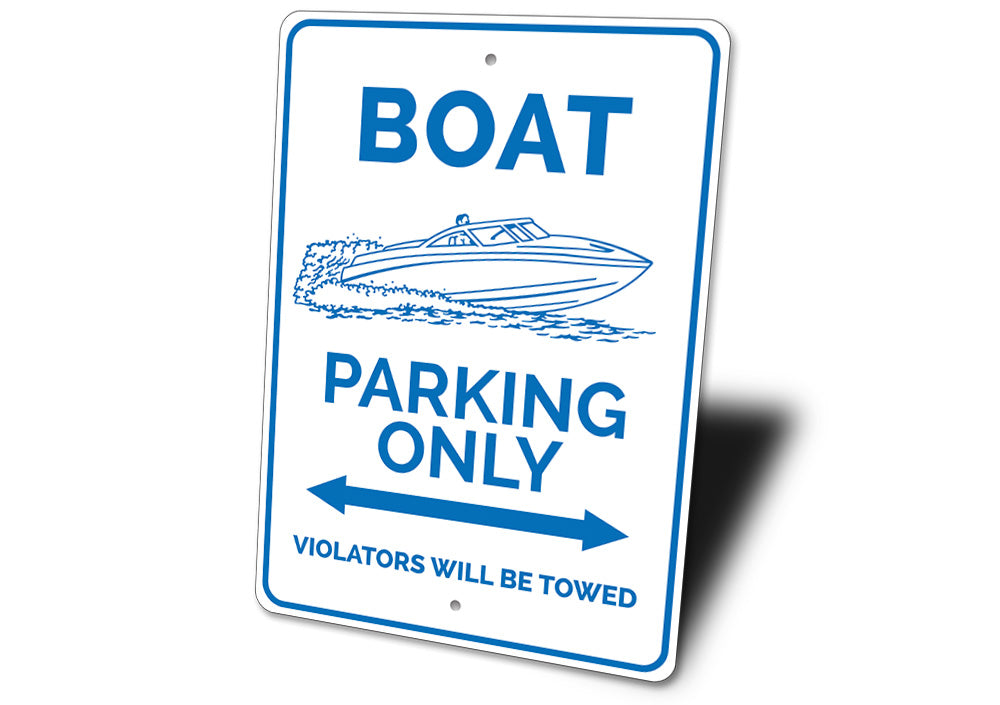 Boat Parking Sign