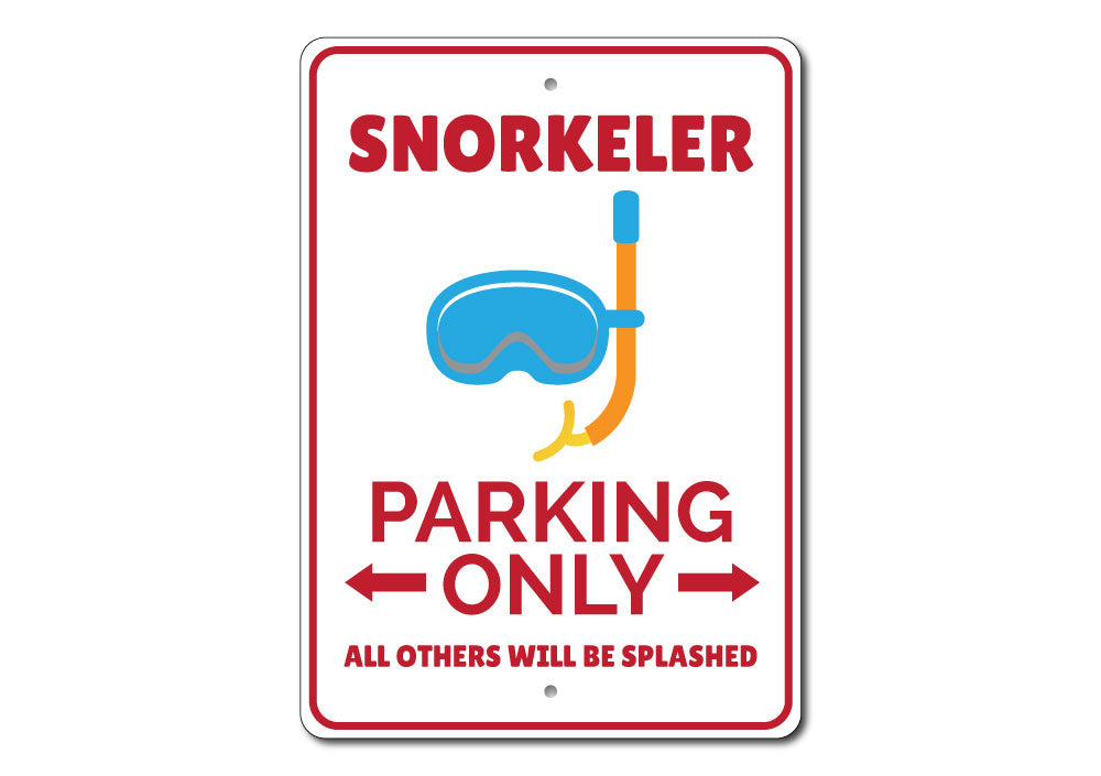 Snorkeler Parking Sign