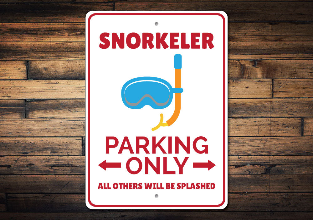 Snorkeler Parking Sign