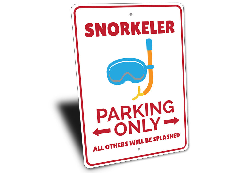 Snorkeler Parking Sign