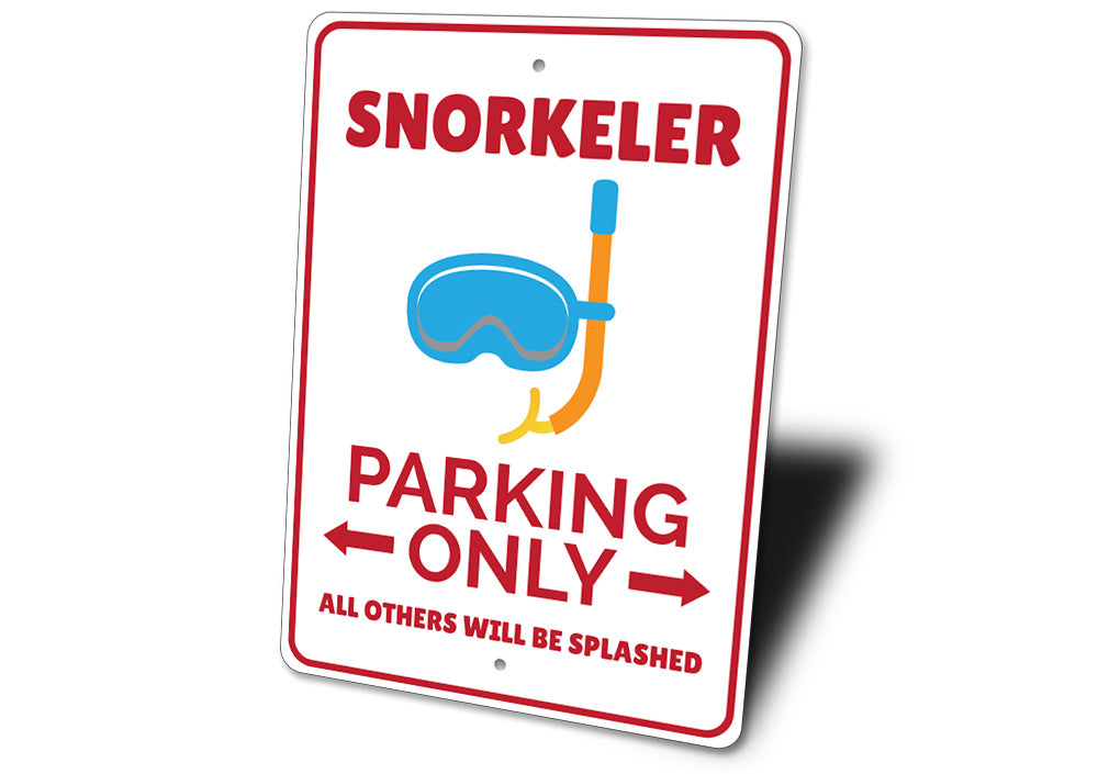 Snorkeler Parking Sign