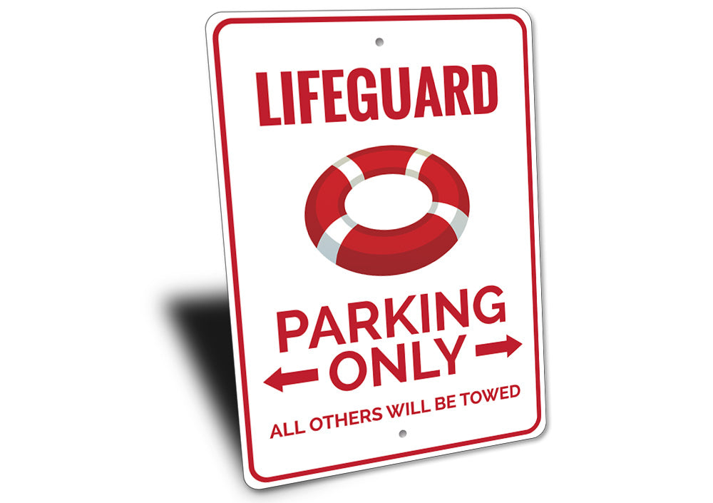 Lifeguard Parking Sign