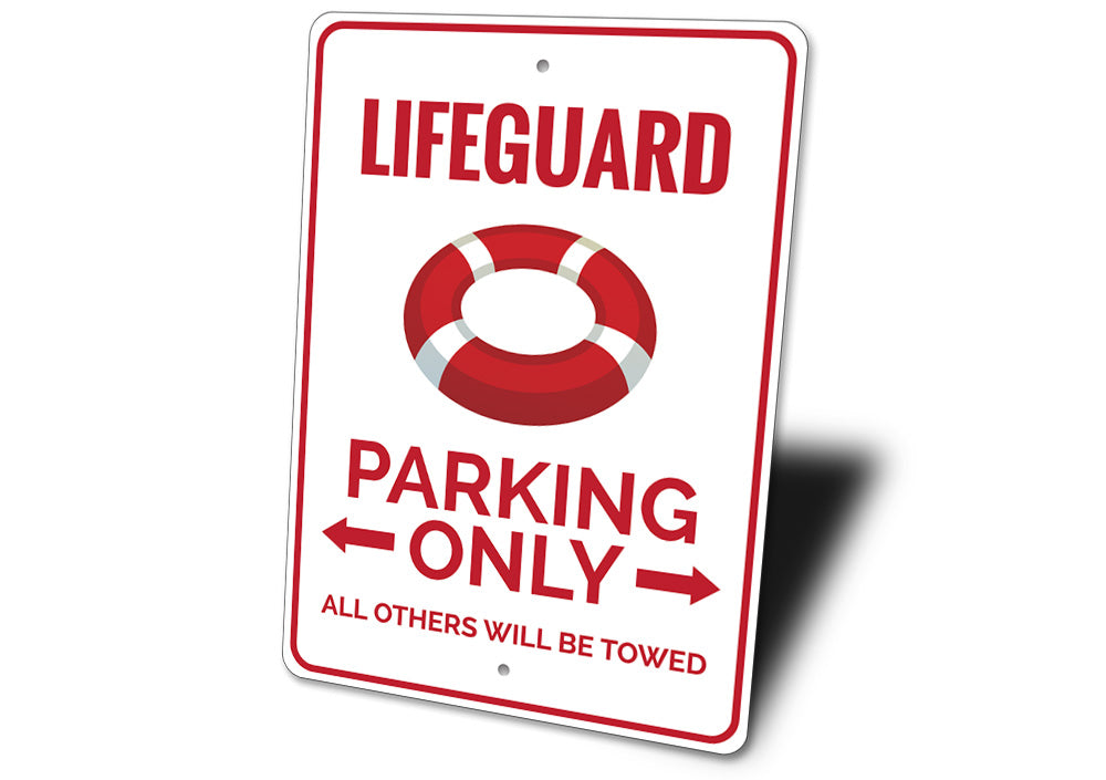 Lifeguard Parking Sign