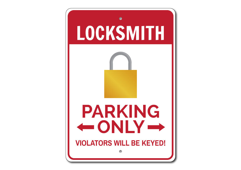 Locksmith Parking Sign