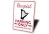 Harpist Parking Sign