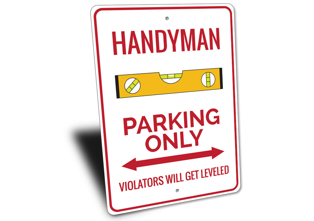 Handyman Parking Sign