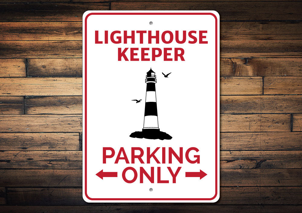 Lighthouse Parking Sign