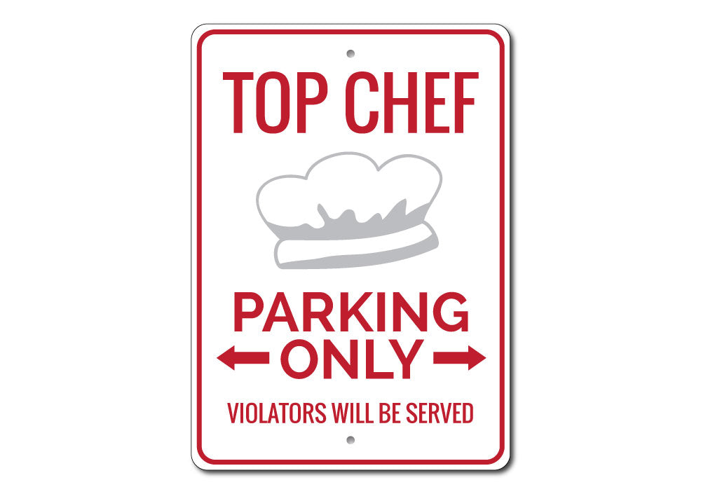 Chef Parking Sign