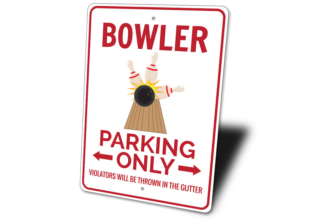 Bowler Parking Sign Aluminum Sign