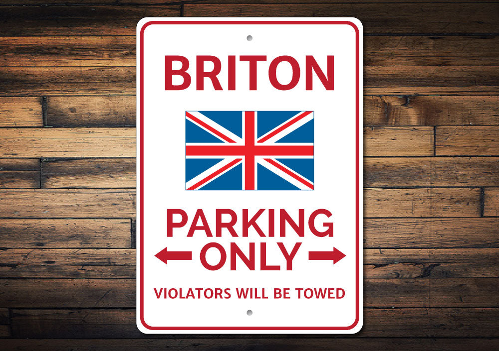 Briton Parking Sign